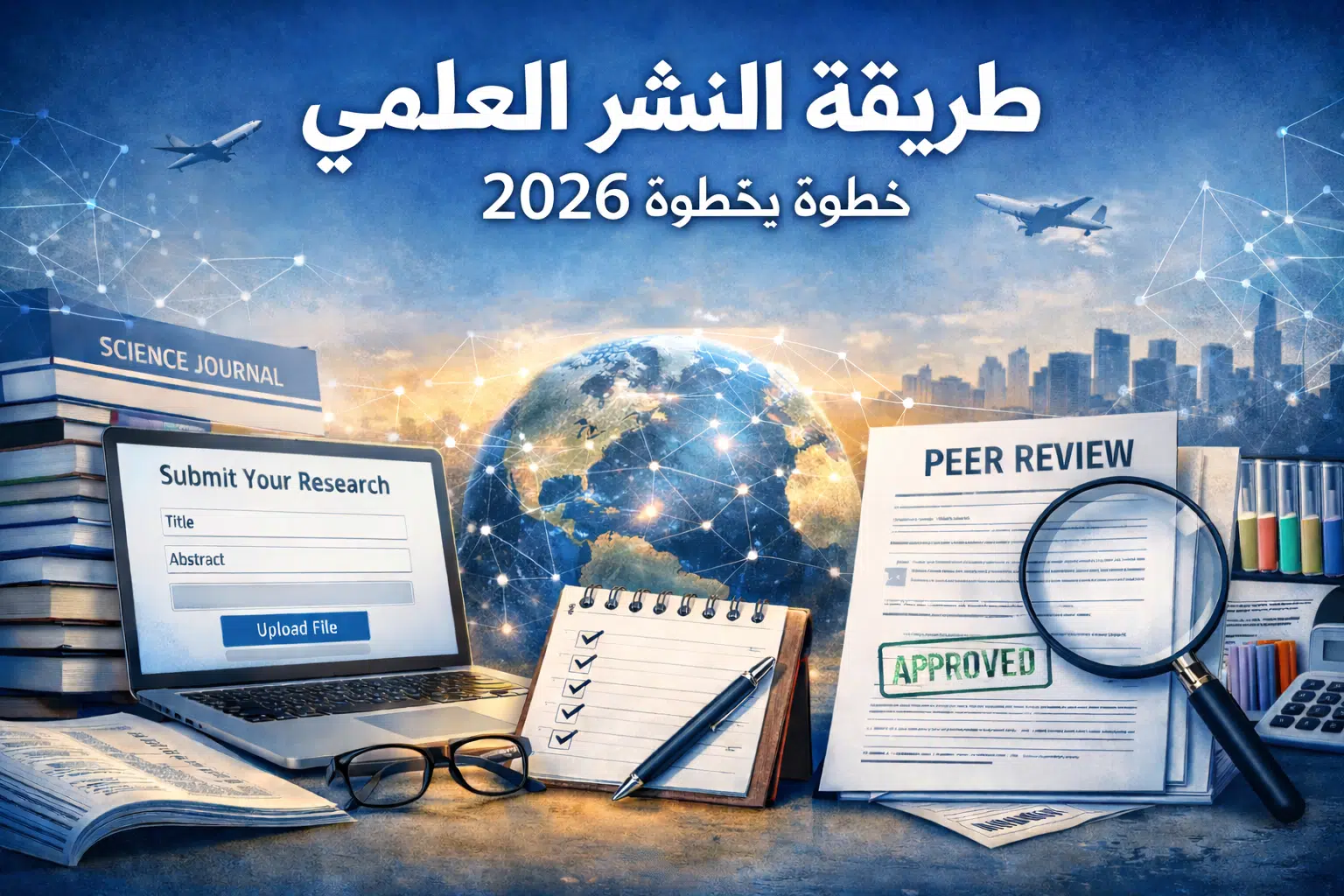 طريقة النشر العلمي في المجلات الدولية خطوة بخطوة 2026