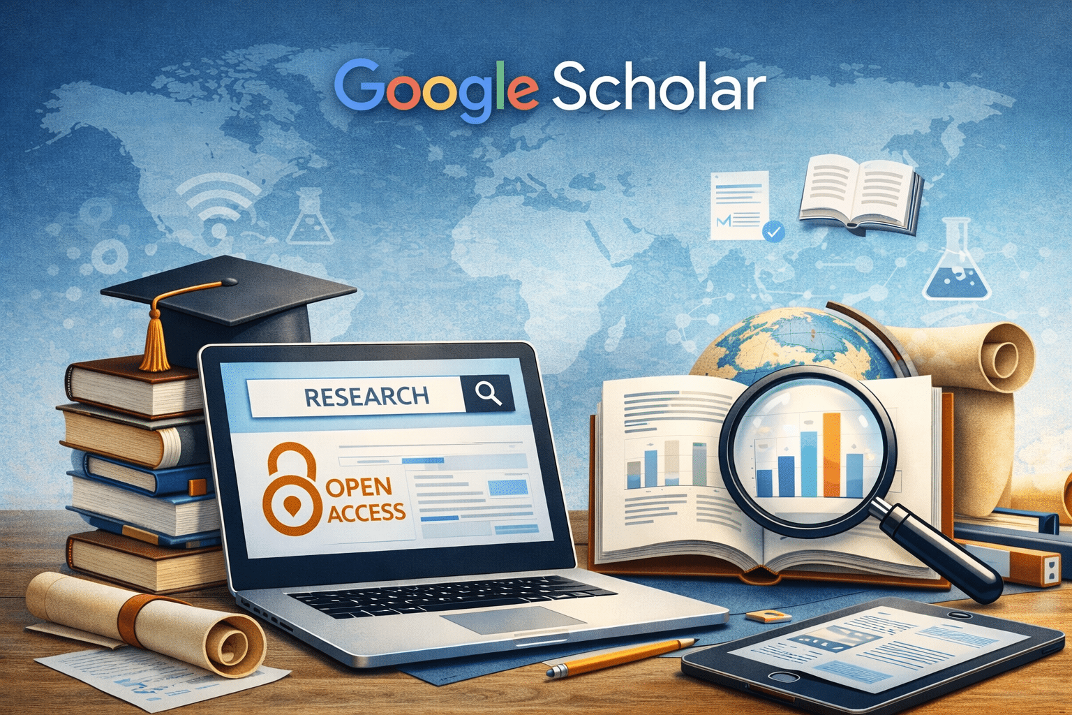 معلومات عن بوابة الباحث العلمي Google Scholar جوجل سكولار