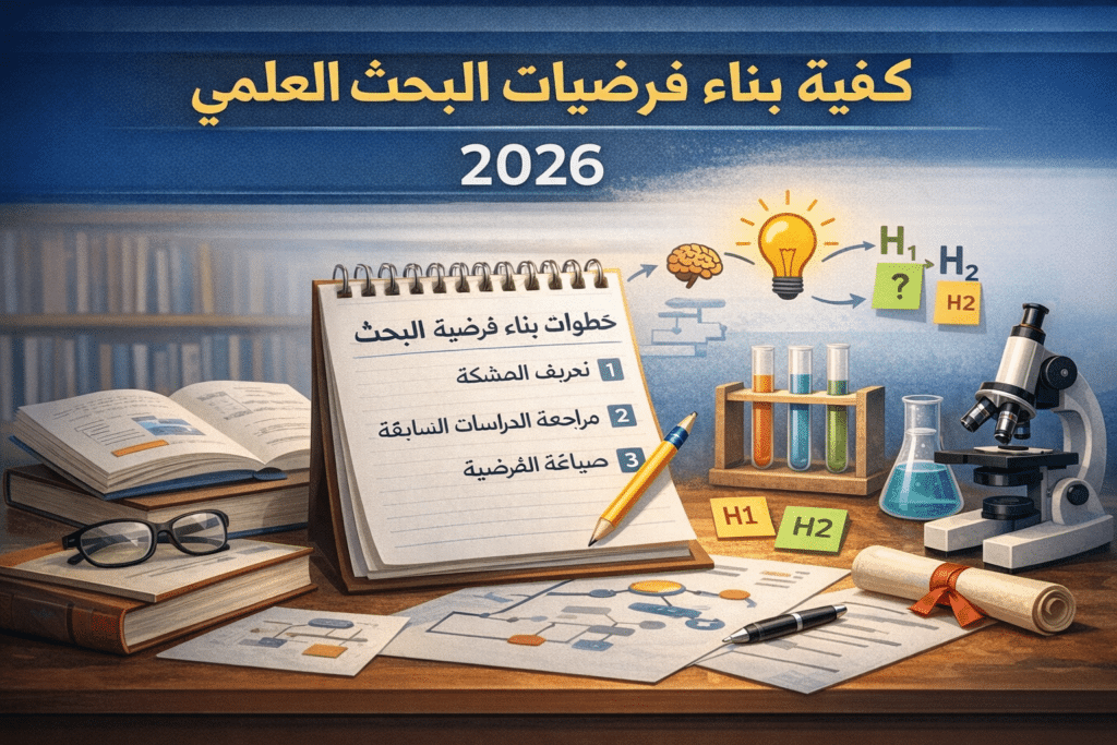 كيفية بناء فرضيات البحث العلمي 2026؟