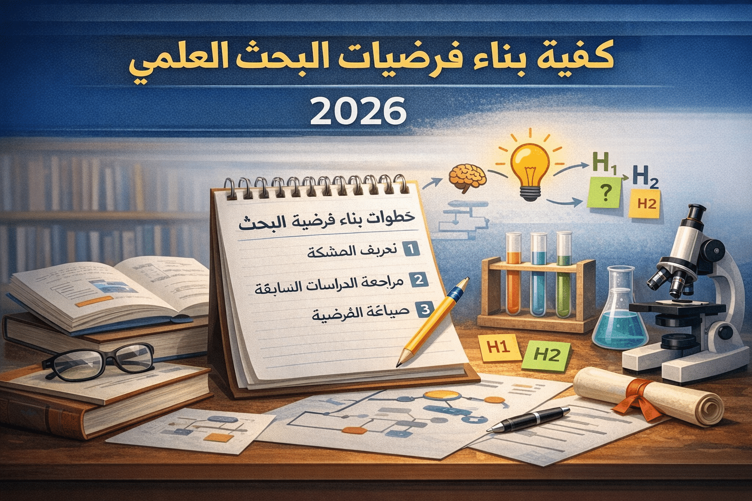 كيفية بناء فرضيات البحث العلمي 2026؟