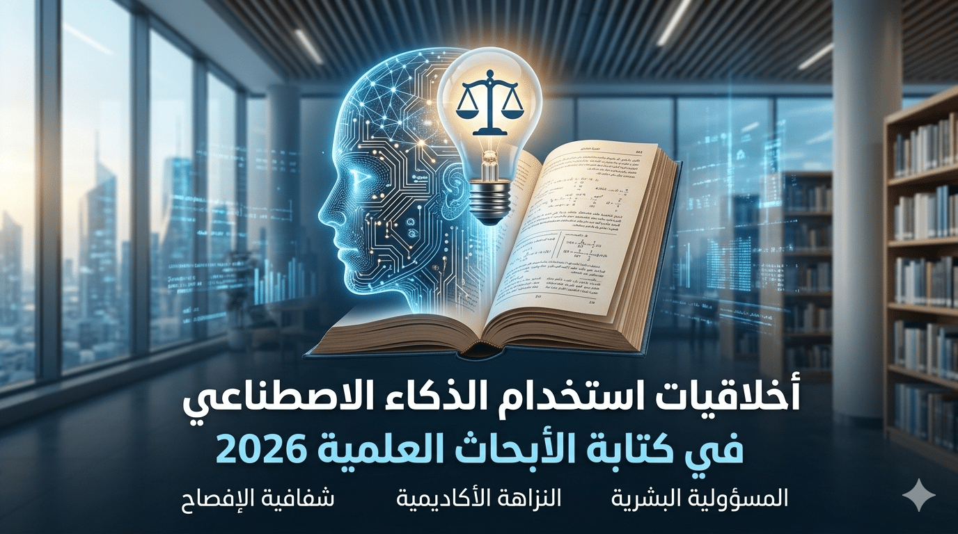 أخلاقيات استخدام الذكاء الاصطناعي في كتابة الأبحاث العلمية 2026