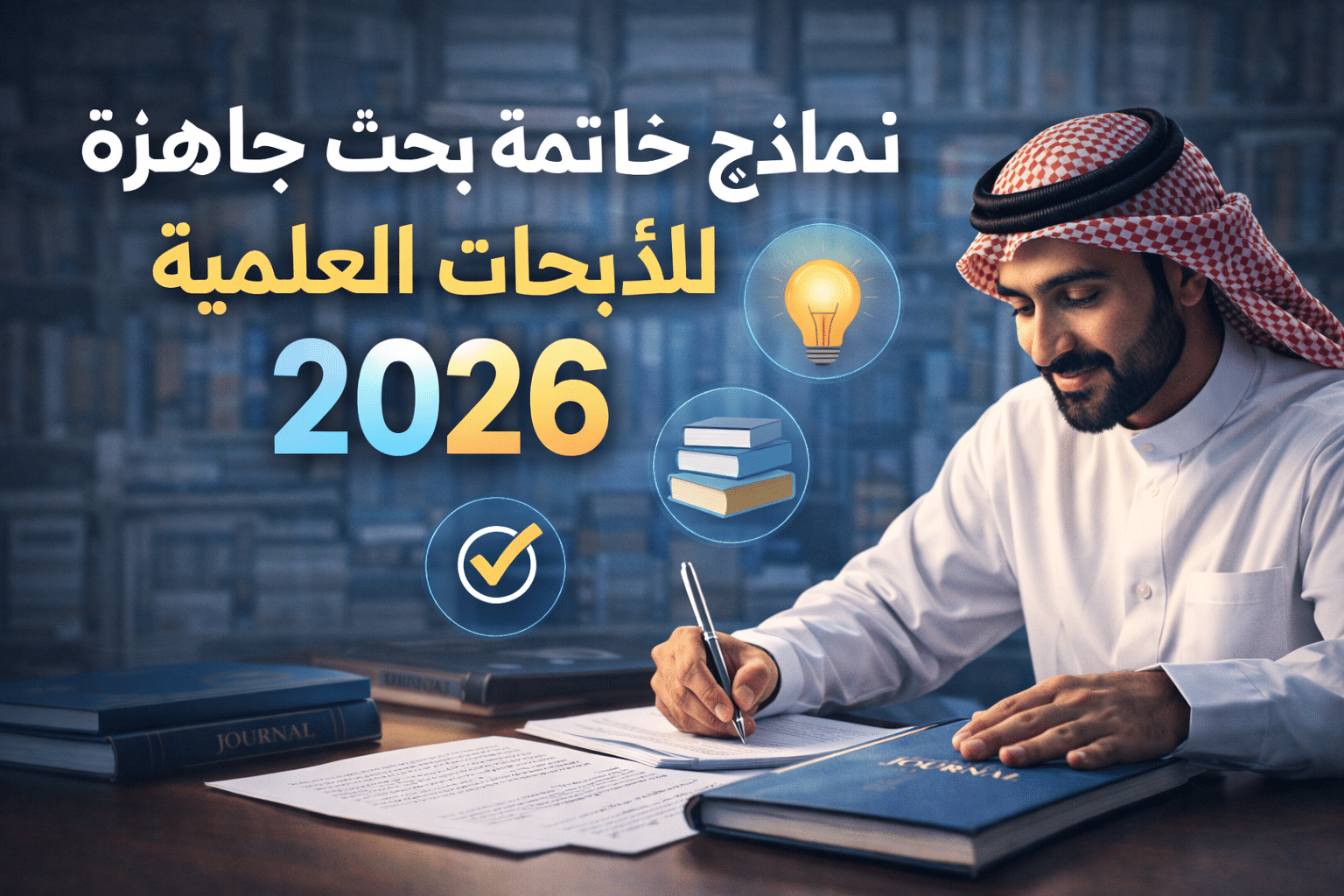 نماذج خاتمة بحث جاهزة للأبحاث العلمية 2026