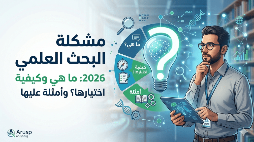 مشكلة البحث العلمي 2026: ما هي وكيفية اختيارها وصياغتها؟