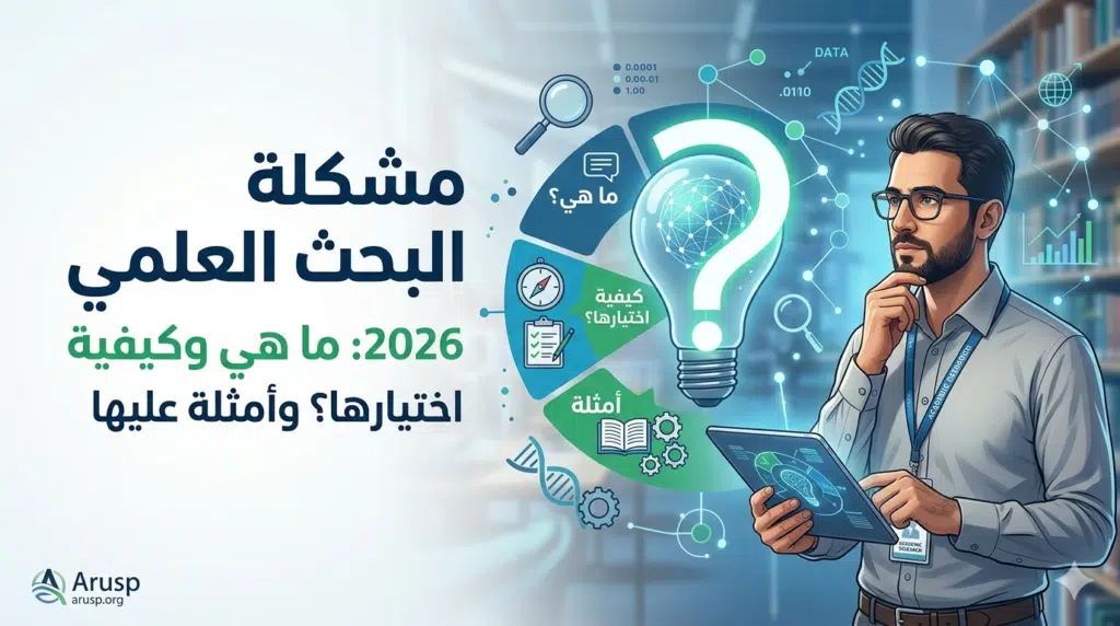 مشكلة البحث العلمي 2026: ما هي وكيفية اختيارها وصياغتها؟