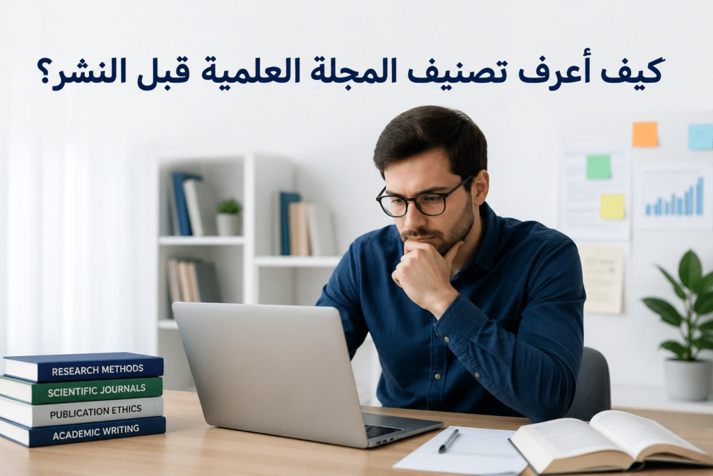 كيف أعرف تصنيف المجلة العلمية قبل النشر؟