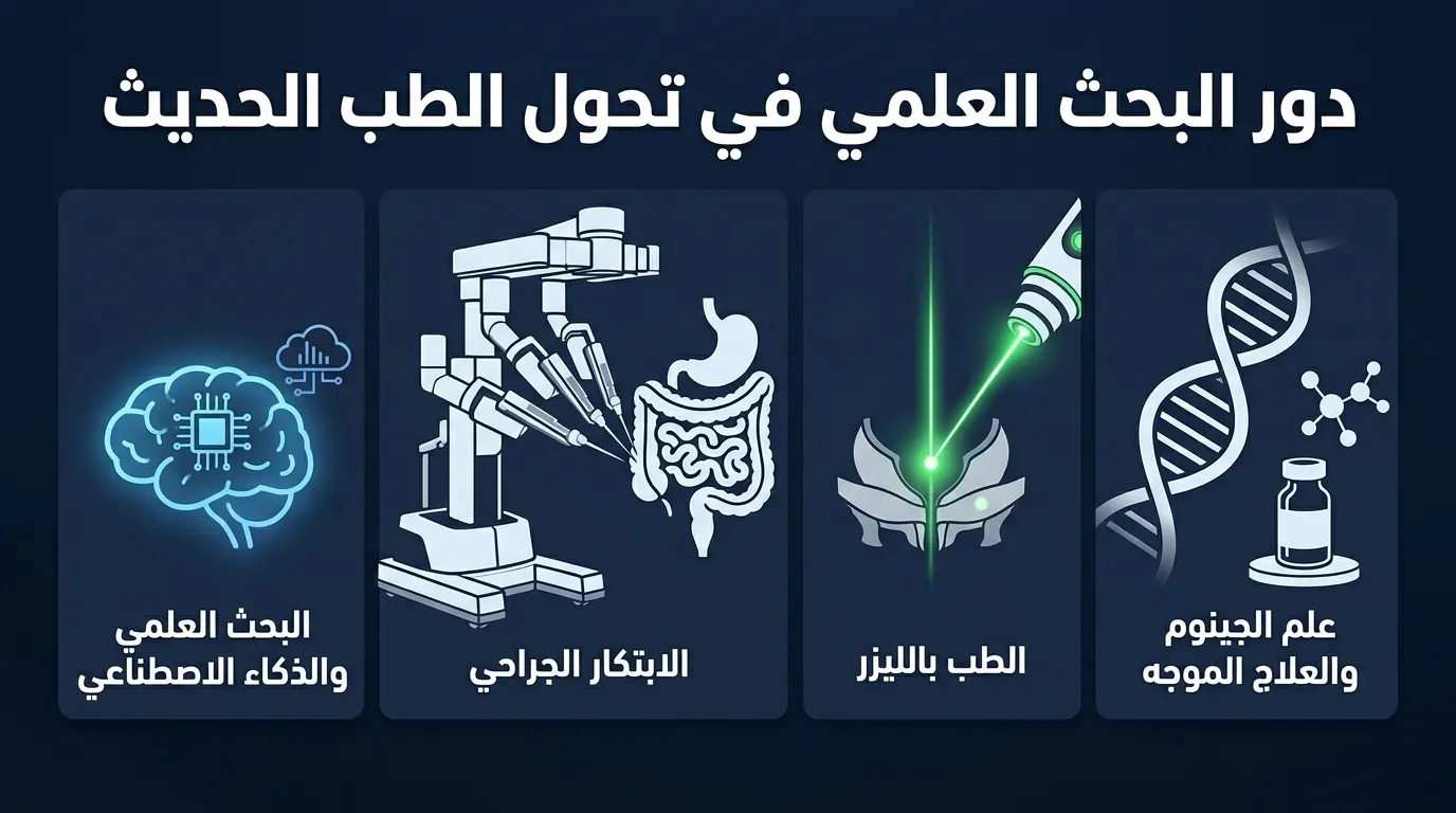 دور البحث العلمي في تحول الطب الحديث