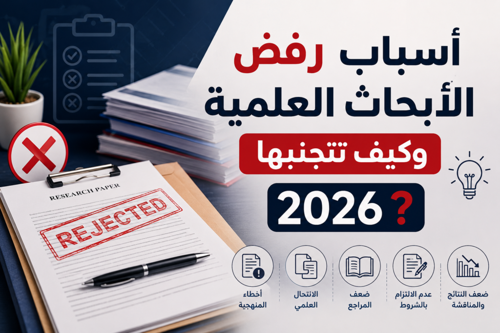 أسباب رفض الأبحاث العلمية وكيف تتجنبها 2026؟