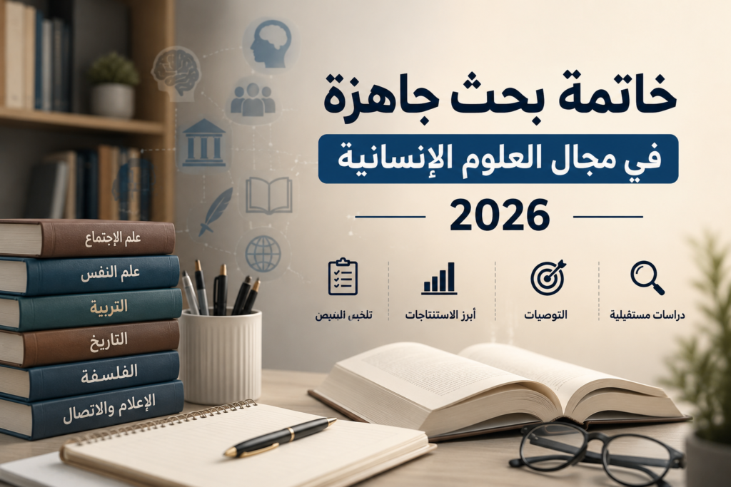 خاتمة بحث جاهزة في مجال العلوم الإنسانية 2026