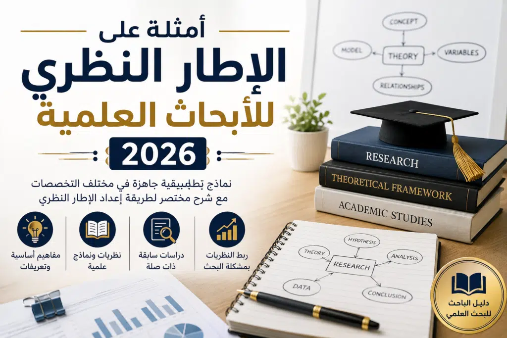 أمثلة على الإطار النظري للأبحاث العلمية 2026