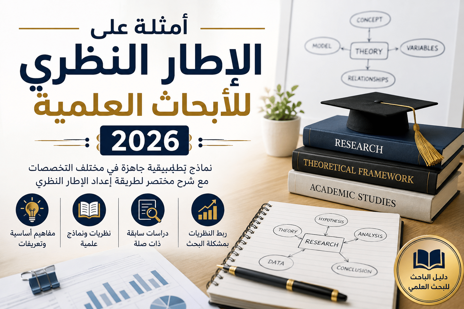 أمثلة على الإطار النظري للأبحاث العلمية 2026