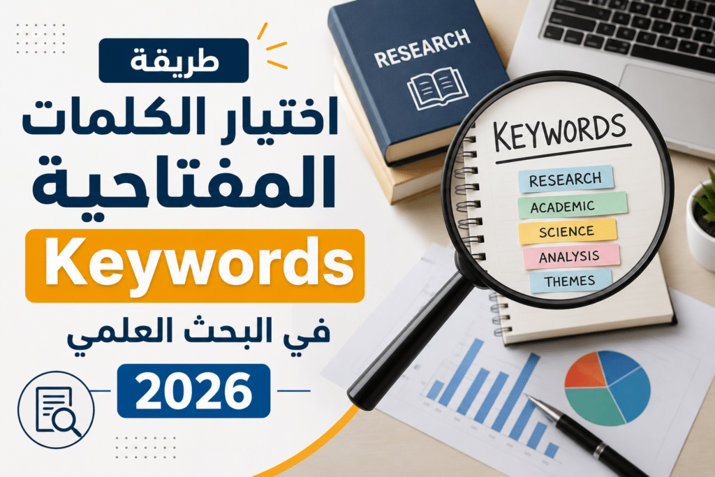 طريقة اختيار الكلمات المفتاحية Keywords في البحث العلمي 2026