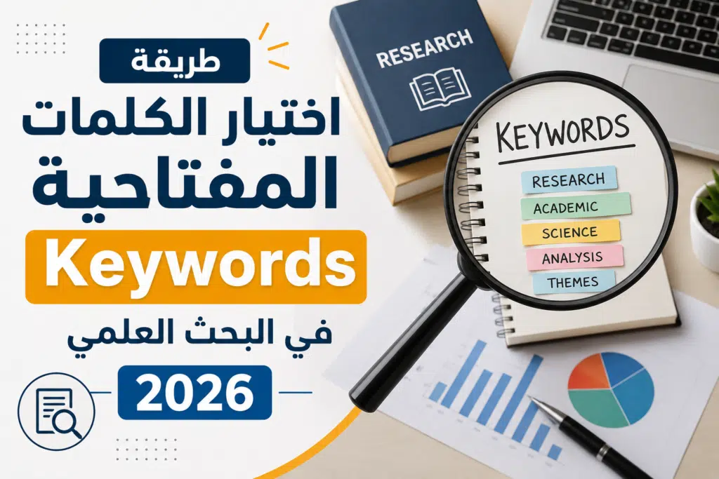 طريقة اختيار الكلمات المفتاحية Keywords في البحث العلمي 2026