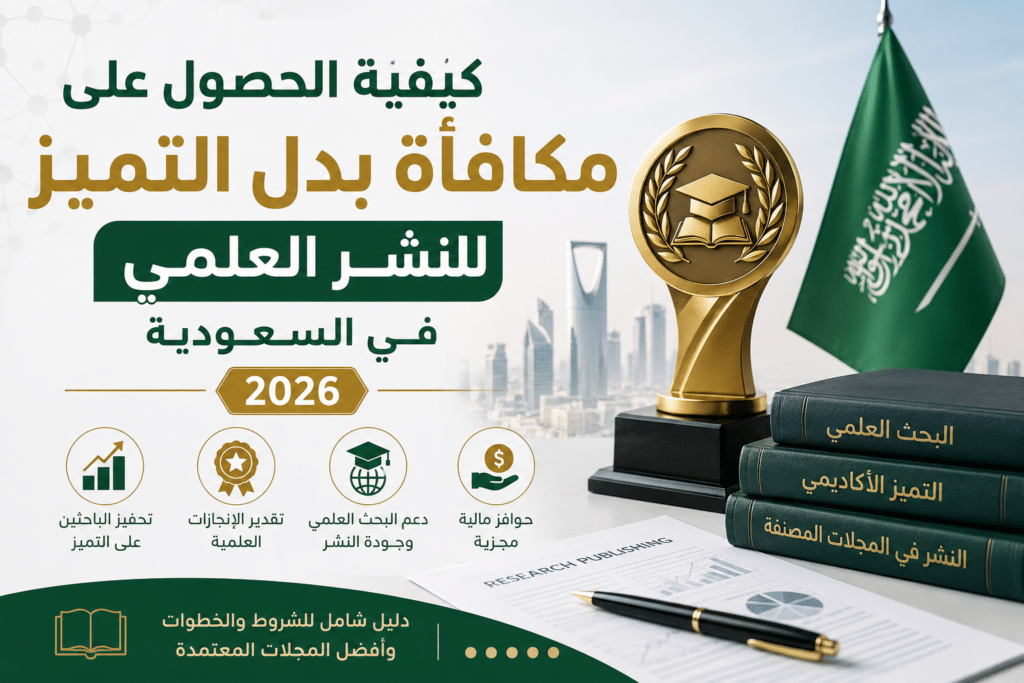 كيفية الحصول على مكافأة بدل التميز للنشر العلمي في السعودية 2026