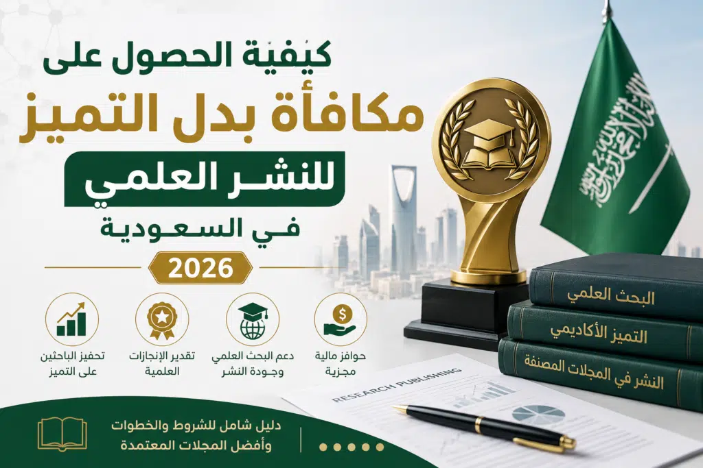 كيفية الحصول على مكافأة بدل التميز للنشر العلمي في السعودية 2026