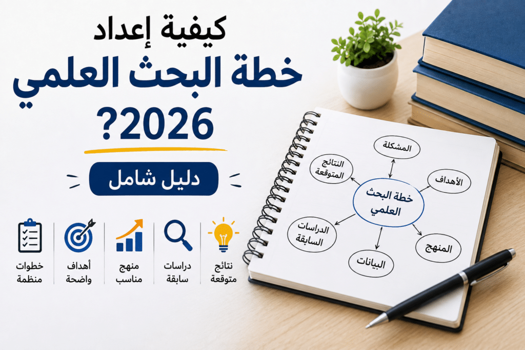كيفية إعداد خطة البحث العلمي 2026؟ دليل شامل