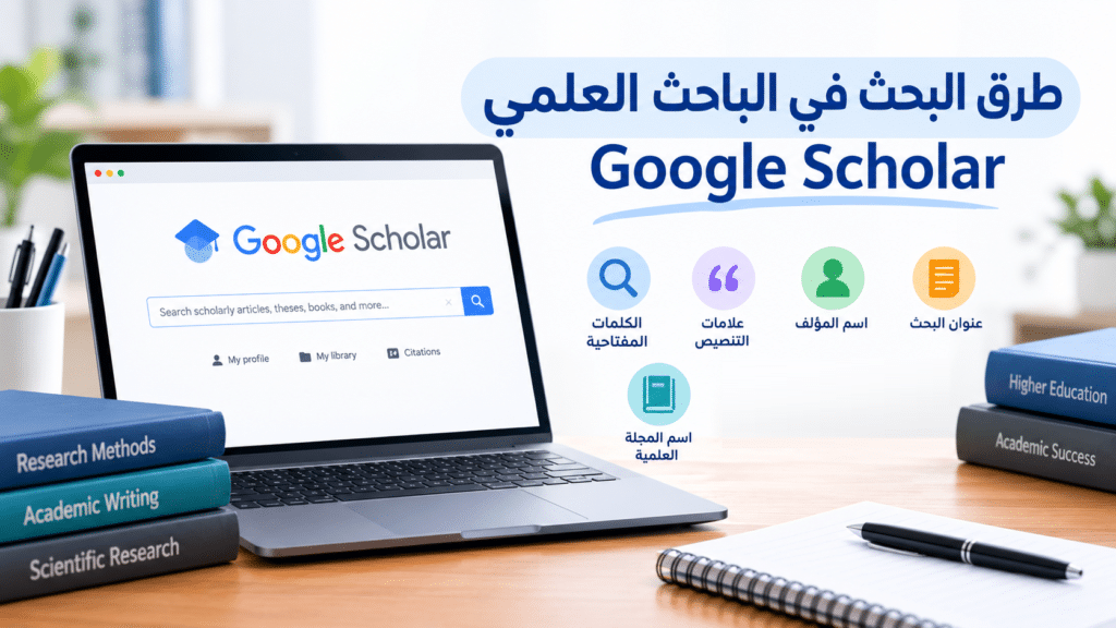 طرق البحث في الباحث العلمي Google Scholar
