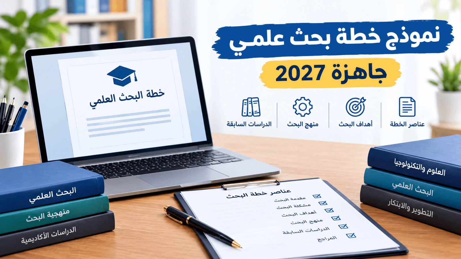 نموذج خطة بحث علمي جاهزة 2027