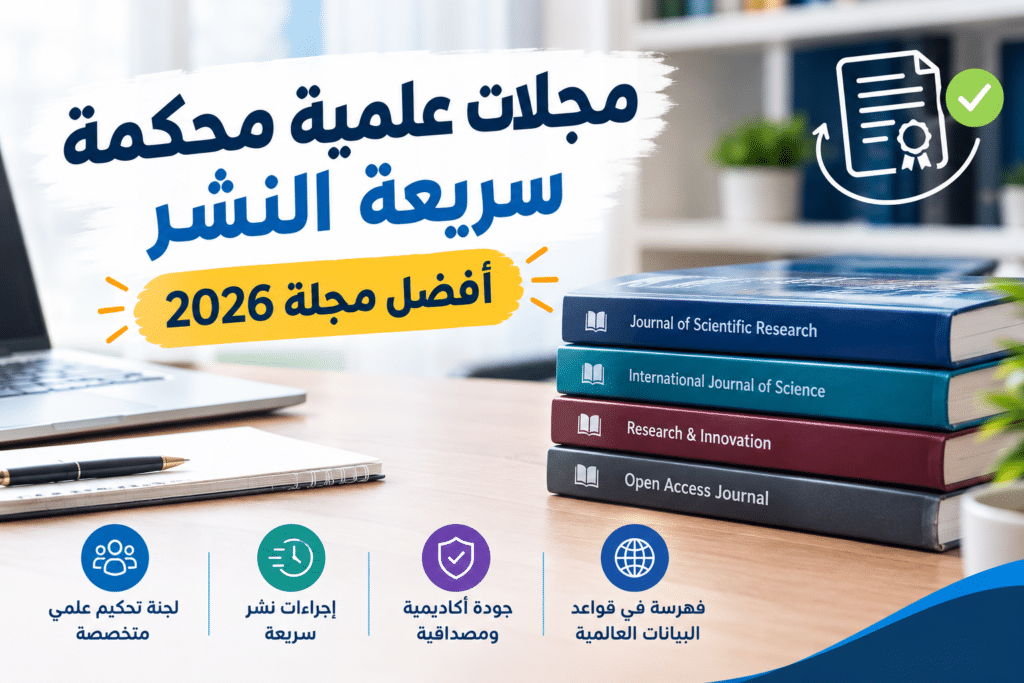 مجلات علمية محكمة سريعة النشر - أفضل مجلة 2026