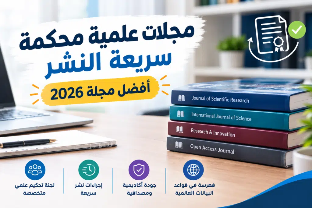مجلات علمية محكمة سريعة النشر - أفضل مجلة 2026