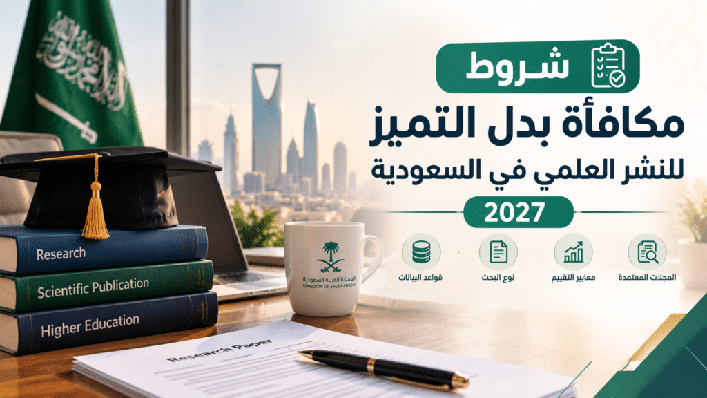 شروط مكافأة بدل التميز للنشر العلمي في السعودية 2027