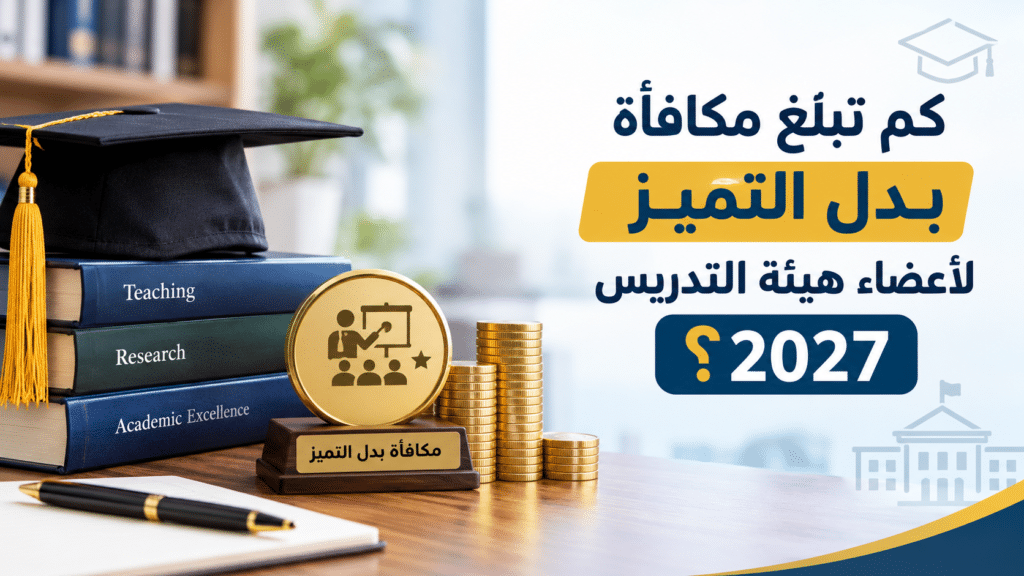 كم تبلغ مكافأة بدل التميز لأعضاء هيئة التدريس 2027؟